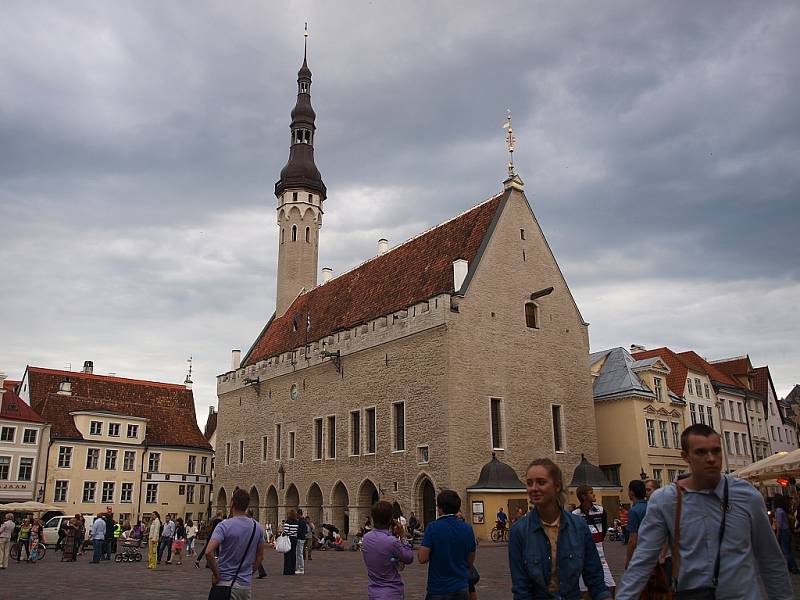 Přístavní město Tallin v Estonsku