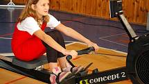 Veslařský triatlon v lounské sportovní hale
