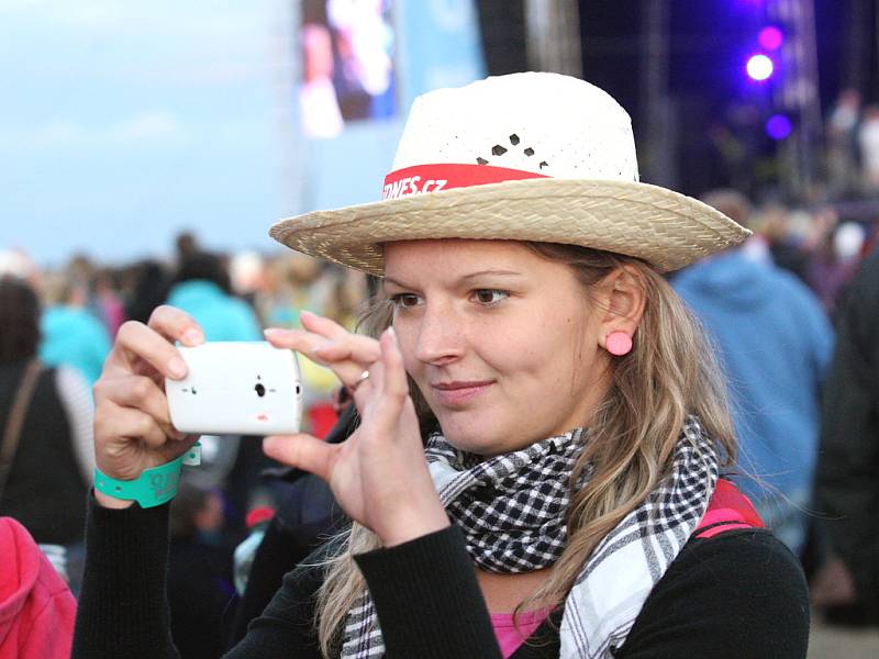 Fanoušci na festivalu Open Air Panenský Týnec.