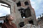 Natáčení německého filmu Žebřík do nebe v ruinách bývalého cukrovaru v Lenešicích u Loun