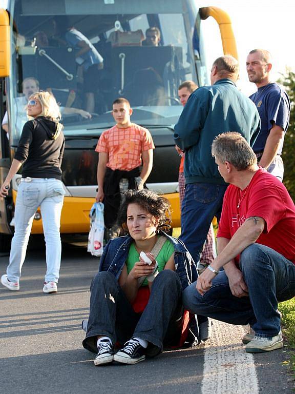 Nehoda autobusu u Lubence.