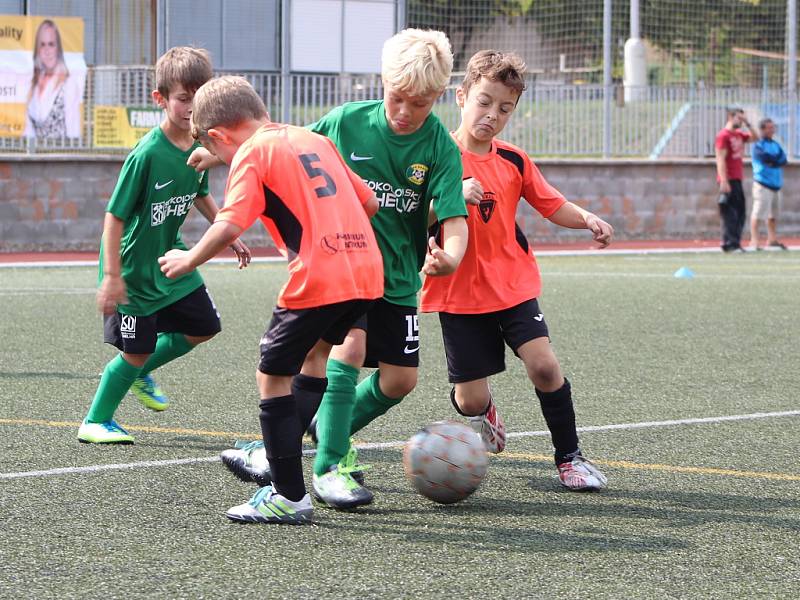Turnaj fotbalových mladších přípravek na žateckém stadionu Mládí