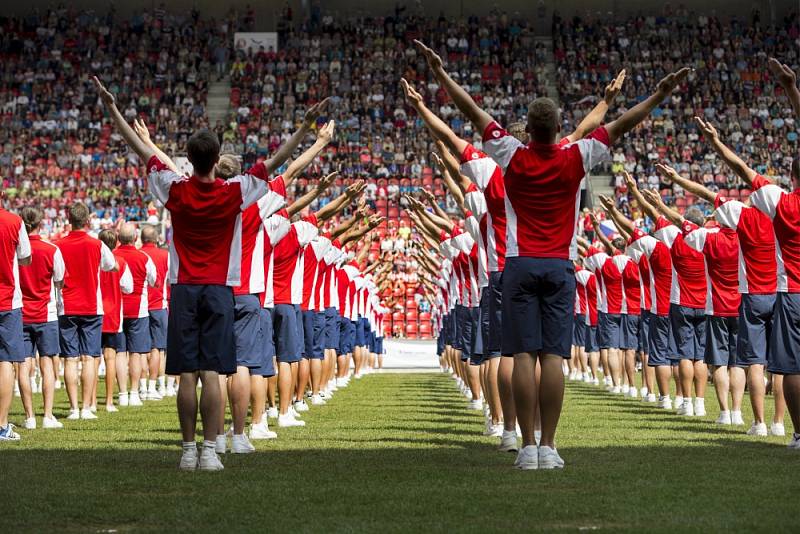 Všesokolský slet v roce 2018.