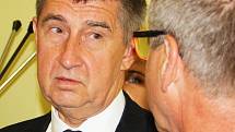 Ministr financí Andrej Babiš navštívil žateckou nemocnici