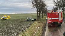 Peručtí hasiči zasahovali u dopravní nehody na cestě z Peruce na Vraný.