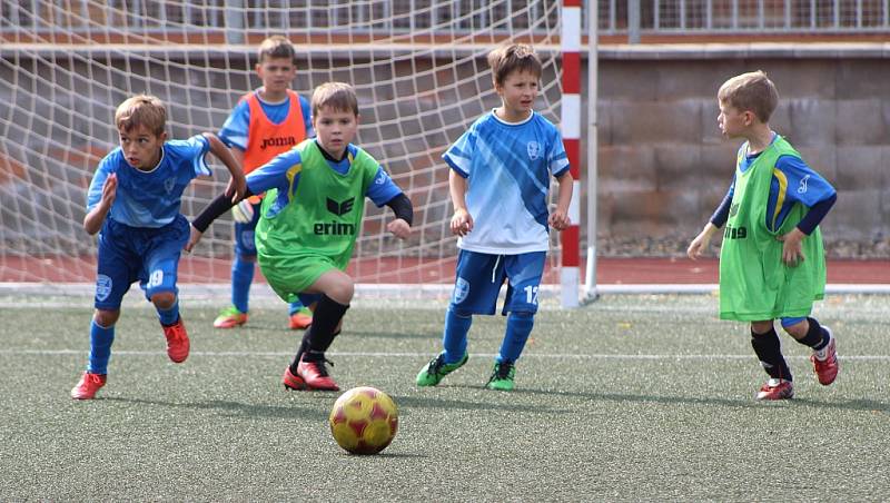 Turnaj fotbalových mladších přípravek na žateckém stadionu Mládí