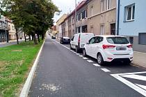 Fügnerova ulice v Lounech je po opravě opět průjezdná.