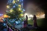 Rozsvícení vánočního stromu v Podbořanech v roce 2022.