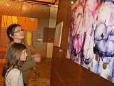 Návštěvníci jedné z výstav sbírky manželů Zemanových si ji prohlížejí v žatecké Galerii Sladovna. Archivní foto