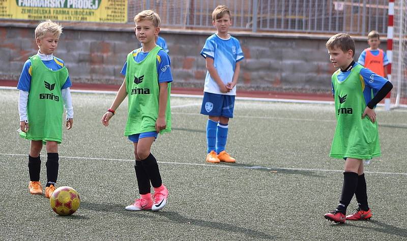 Turnaj fotbalových mladších přípravek na žateckém stadionu Mládí