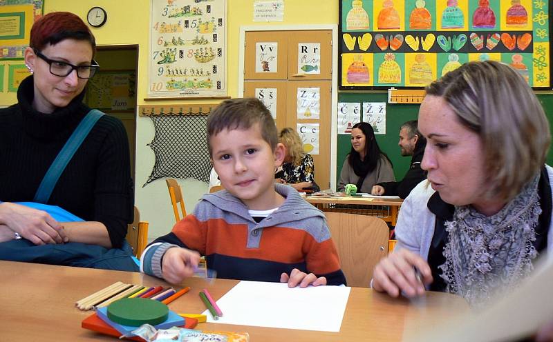 Ondřej Šíp (na snímku) byl mezi dětmi v Žatci, které přišly k letošnímu zápisu budoucích prvňáků do základních škol ve městě.