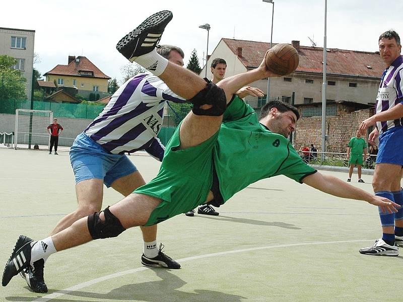 Utkání Žatce (v zeleném) proti Řevnicím