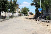 Dřívější rekonstrukce Pražské ulice v Žatci. Ilustrační foto