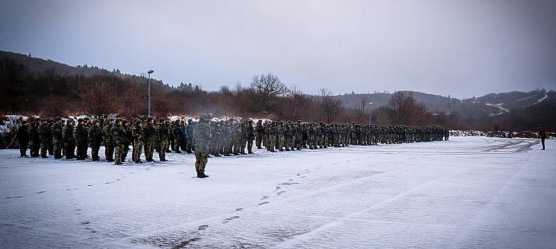 Vojáci ze 41. praporu v těchto dnech cvičí na Doupově