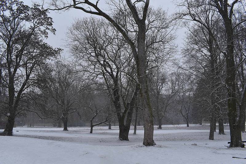 Zámecký park v Peruci.