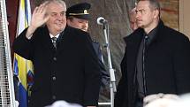Prezident Miloš Zeman na návštěvě Podbořan