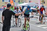 Závody European Handbike Circuit v Lounech. Vložený závod koloběžkářů