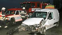 Vážná nehoda u Počerad se stala ve středu 12. listopadu. Vyžádala si tři zraněné.