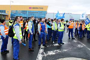 Stávka zaměstnanců v továrně Nexen na Žatecku začala 31. ledna a trvala sedm dnů