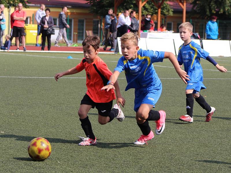 Turnaj fotbalových mladších přípravek na žateckém stadionu Mládí