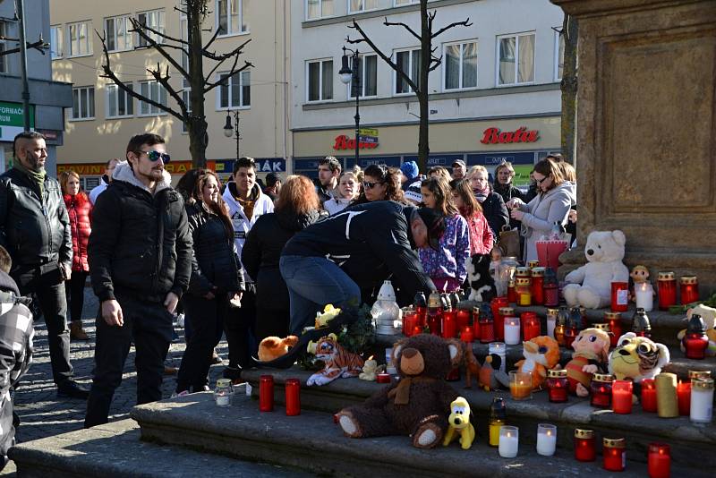 Po smrti ani ne tříletého chlapce proběhly v Lounech pietní akce a pochody proti násilí na dětech