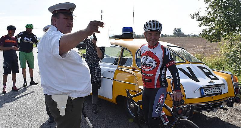 Na Jaroslava Hrubého čekala v sobotu odpoledne u Výškova netradiční policejní kontrola.