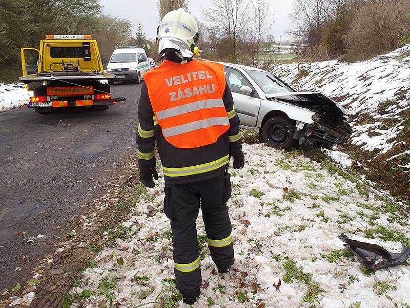 Havárie osobního automobilu u Dubčan