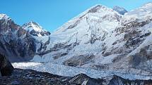 Cesta na Mt. Everest ze základního tábora horolezců