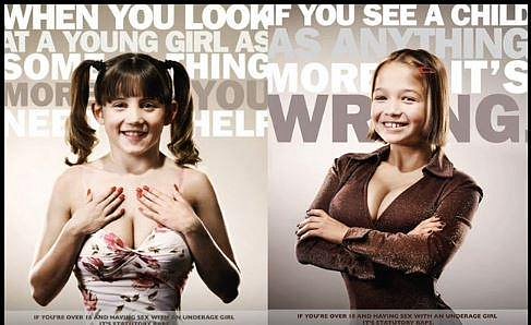 Tato reklama na kliniku plastické chirurgie byla označena za pedofilní a ohrožující mravní výchovu mládeže