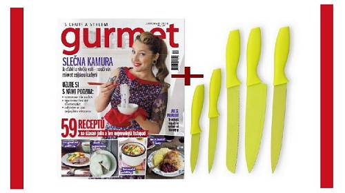 Zdarma sada nožů pro nové předplatitele časopisu Gurmet!