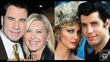 John Travolta coby Danny Zuko a Olivia Newton-John coby Sandy Olsson