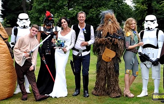 Svatebčané jsou milovníky Star Wars