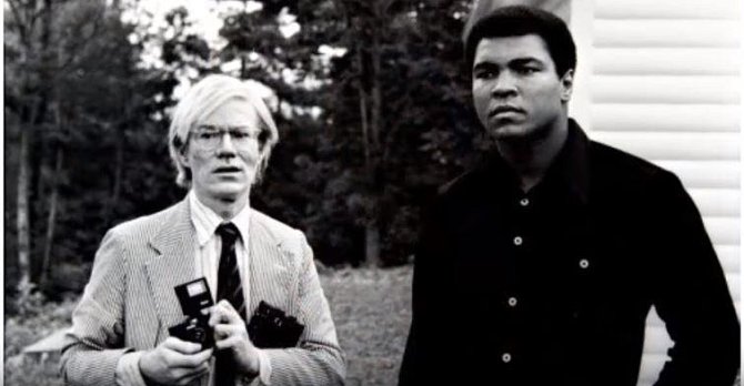 Andy Warhol a Mohammad Ali
