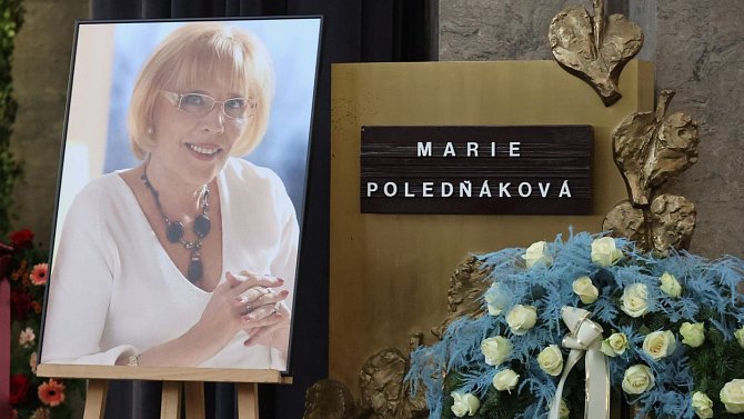 Přátelé a rodina se rozloučila s Marií Poledňákovou. 