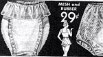 Speciální menstruační kalhotky, které ženy měnily až při velkém znečištění.