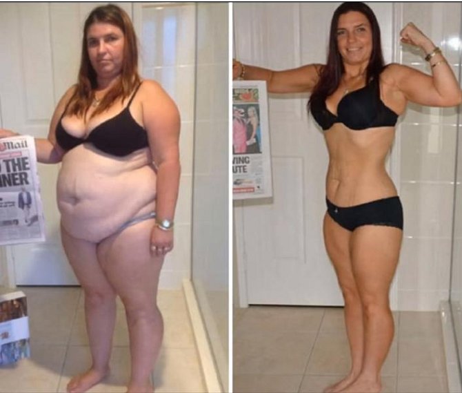 Úžasné proměny: Před a po zhubnutí