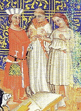 Oldřich a Božena (středověká iluminace)