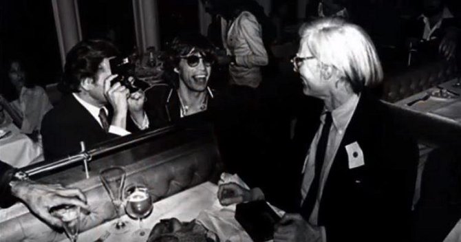 Mick Jagger a Andy Warhol