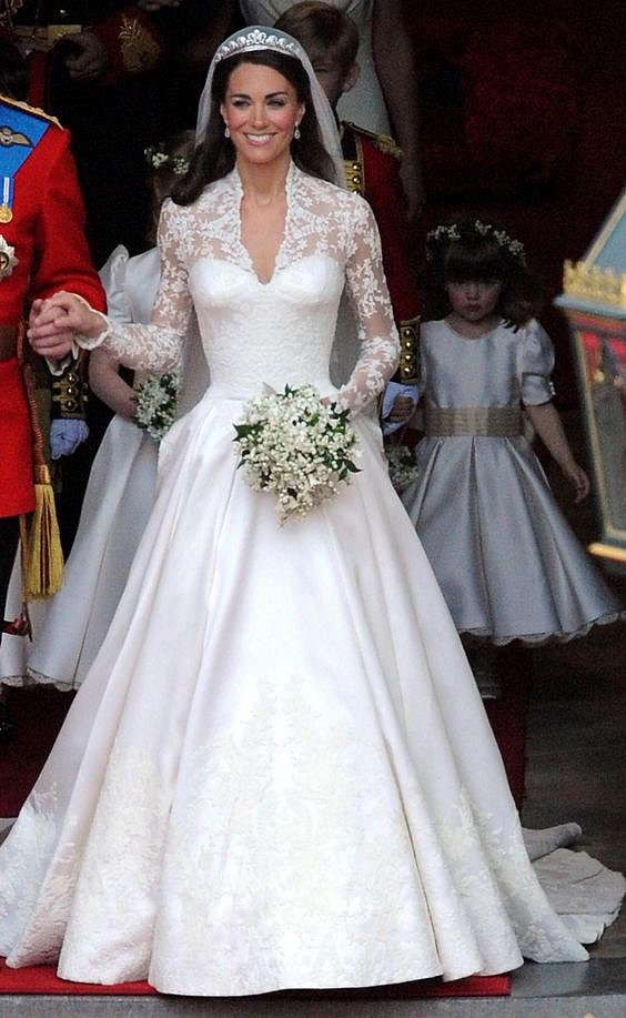 Kate Middleton, když se z ní stala Vévodkyně z Cambridge v roce 2011.