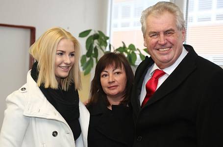 Kateřina Zemanová s rodiči