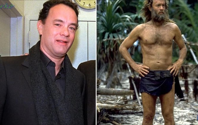 Tom Hanks si zahrál Chucka Nolanda ve filmu Trosečník