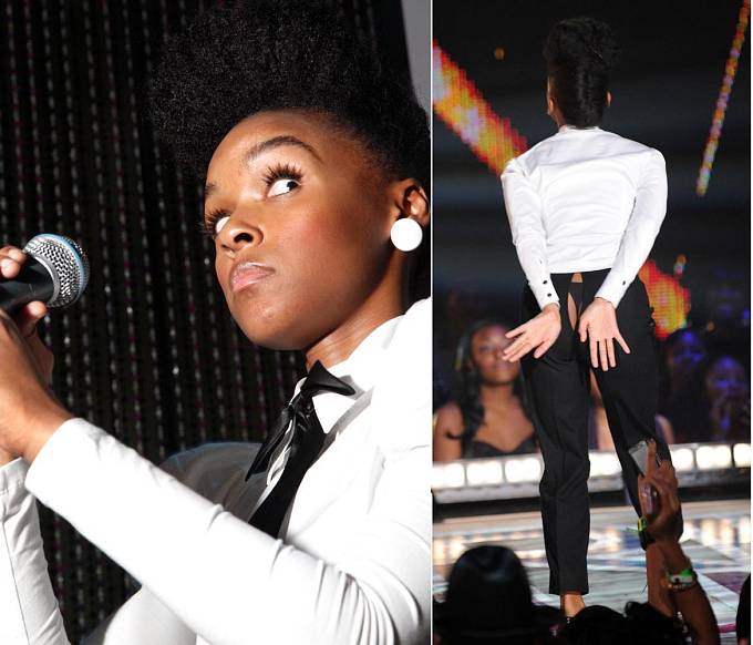 Janelle Monae nezvládla taneční kreace a kalhoty povolily