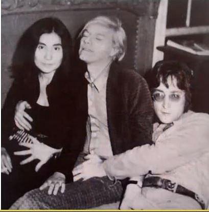Andy Warhol, Yoko Ono a John Lenon