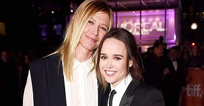 Ellen Page se svou partnerkou.