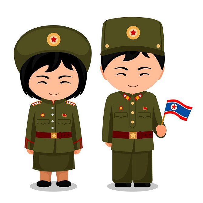 Severní Korea: muži - 59 kg, ženy - 47 kg