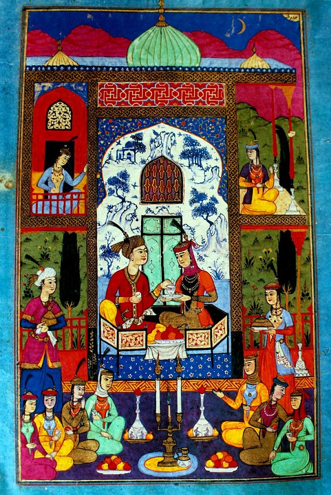 Sultán s první manželkou.