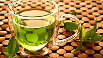 Šálek zeleného čaje.