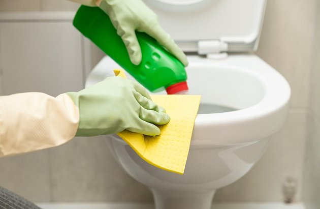 Na čištění toalety používejte místo houbičky spíše ubrousky na jedno použití.