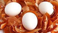 Pro barvení vajec se výborně hodí suché cibulové slupky.
