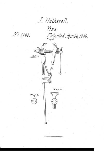 patent z roku 1839